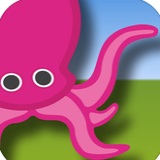 A cartoon octopus