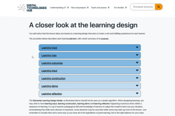 Lesson learning design Image