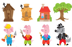 Three little pigs Image