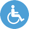 Limited mobility or Gross motor skills icon