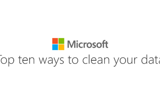 Top Ten Ways To Clean Your Data Thumbnail