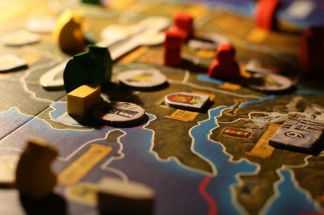Close up image of a Boardgame