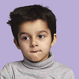 Image of a boy chewing his lip