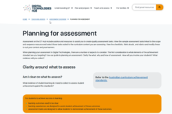 Planning for assessment​ Image