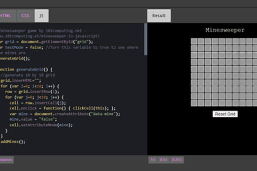 Minesweeper In Javascript Thumbnail