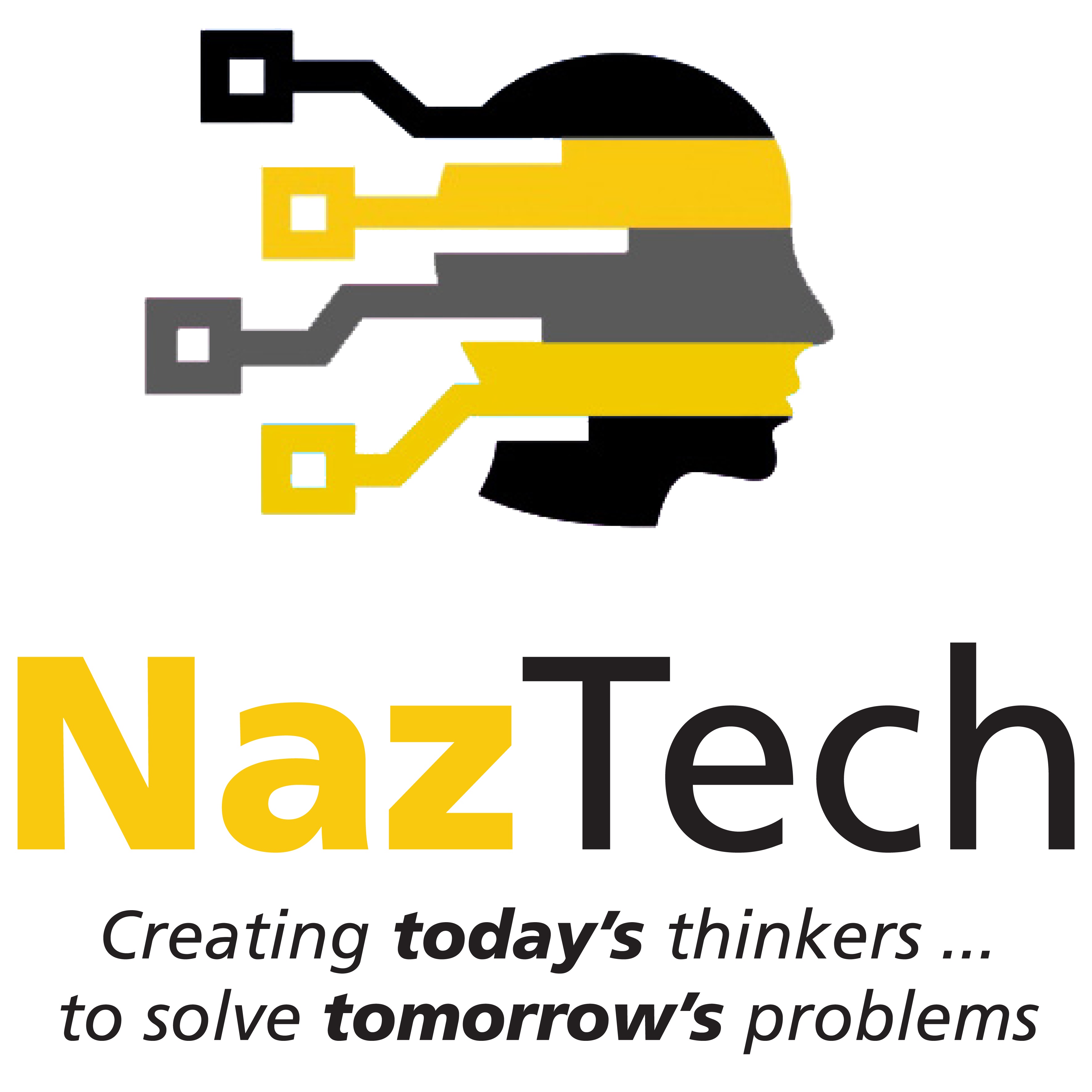 Image of NazTech logo: Creating today's thinkers to solve tomorrow's problems