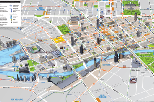 TravelSmart map: MelbourneImage