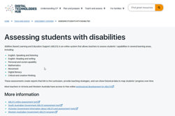 Assessing students with disabilities​ Image