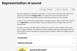Representation of sound Image