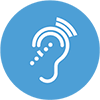 Hearing loss and deafness icon