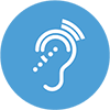 Hearing loss and deafness icon