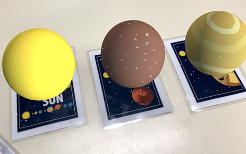 AR Solar System with Metaverse Image