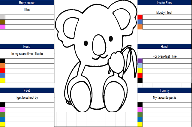 Screenshot of Koala Glyph with headings