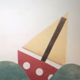 A cartoon boat