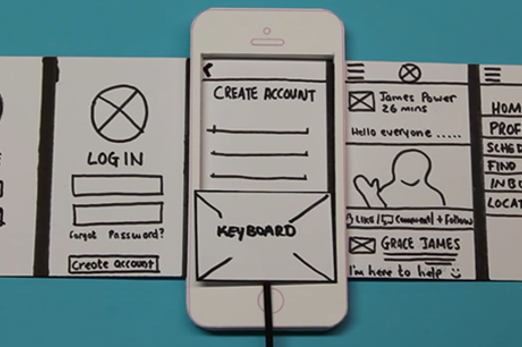 Mobile Application Design Paper Prototype Video Thumbnail