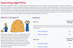 CS Unplugged: Searching Algorithms Image