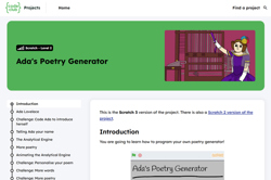 Ada's Poetry Generator Image