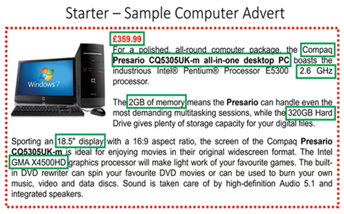 Computerspecificationslessondemonstration