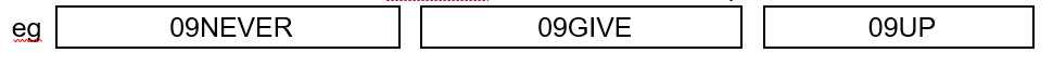 09Never 09Give 09Up boxes