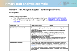 Primary Trait Analysis example Image