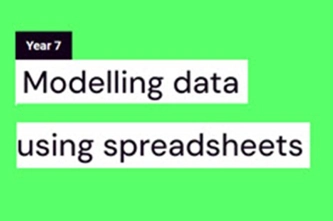 Modelling Data Using Spreadsheets Thumbnail