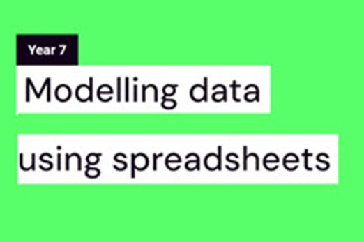 Modelling Data Using Spreadsheets Thumbnail